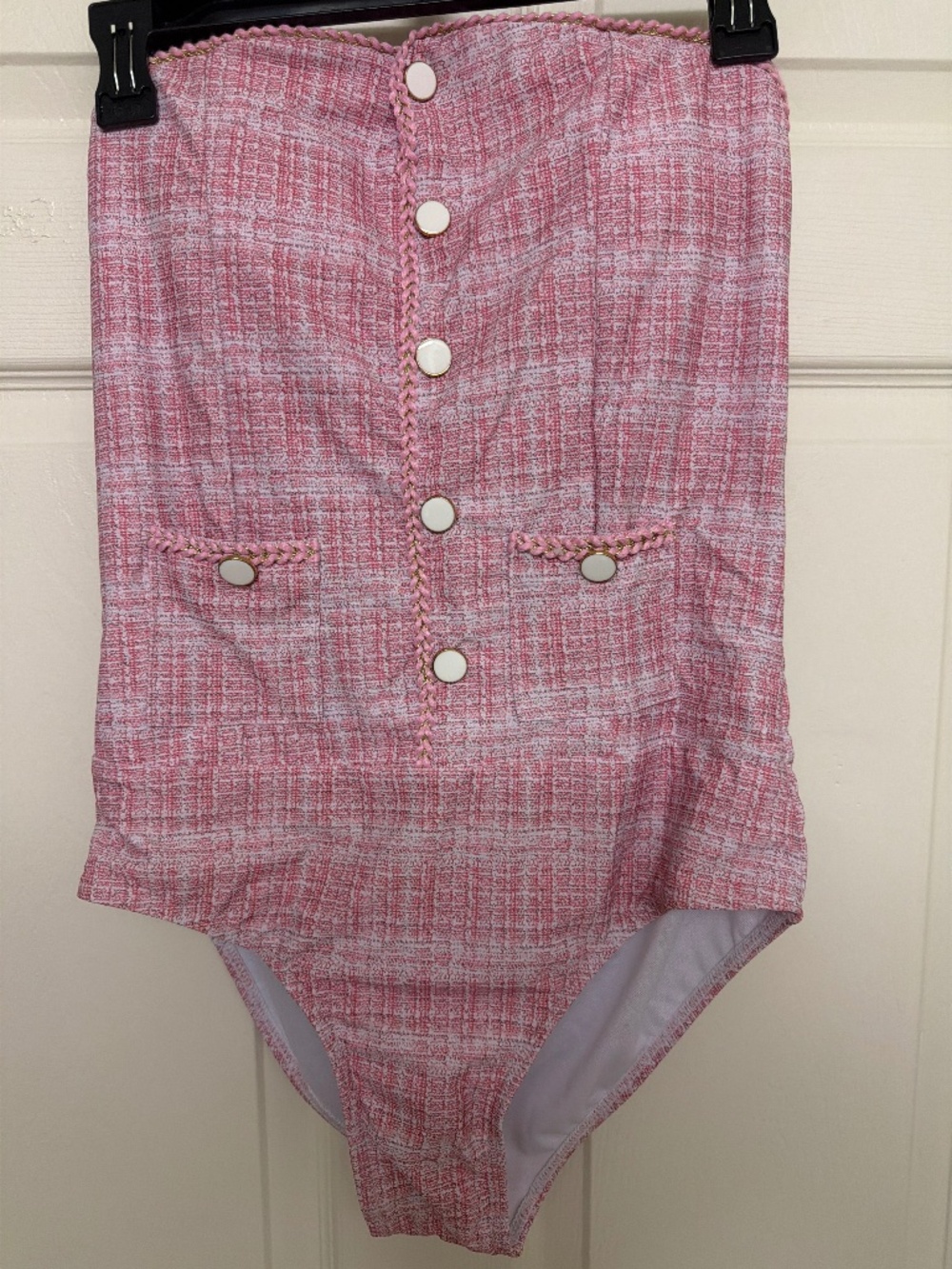 Brand new Strapless, pink bathing suit set